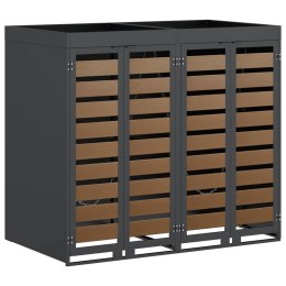 Przechowalnia na 3 kosze na odpady 340 x 77.5 x 115.5 cm Stal