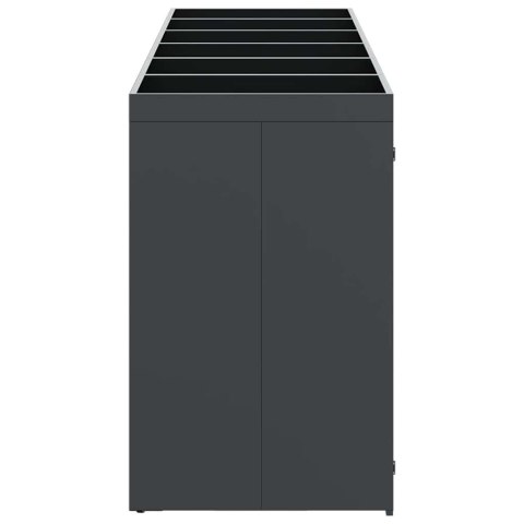 Przechowalnia na 3 kosze na odpady 340 x 77.5 x 115.5 cm Stal