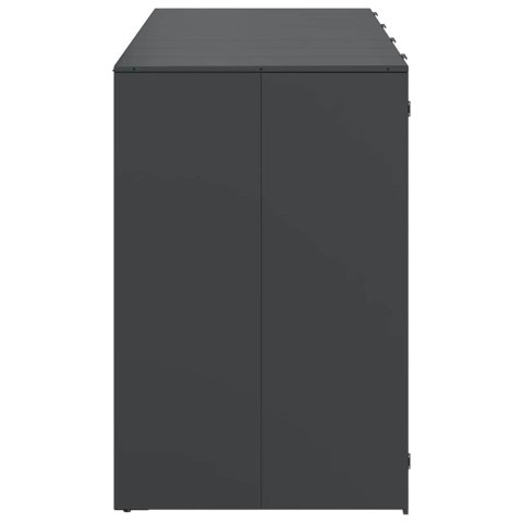 Przechowalnia na 3 kosze na odpady 340 x 77.5 x 115.5 cm Stal