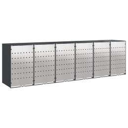 Przechowalnia na 3 kosze na odpady 340 x 77.5 x 115.5 cm Stal
