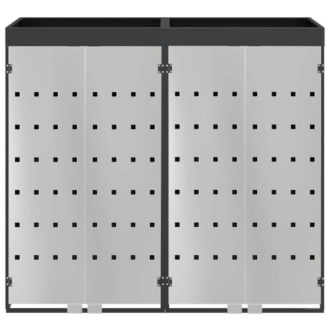 Przechowalnia na 3 kosze na odpady 340 x 77.5 x 115.5 cm Stal