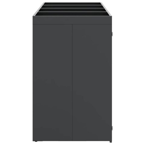 Przechowalnia na 3 kosze na odpady 340 x 77.5 x 115.5 cm Stal