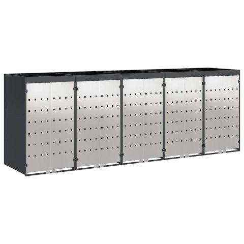 Przechowalnia na 3 kosze na odpady 340 x 77.5 x 115.5 cm Stal
