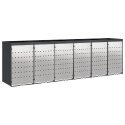 Przechowalnia na 3 kosze na odpady 340 x 77.5 x 115.5 cm Stal
