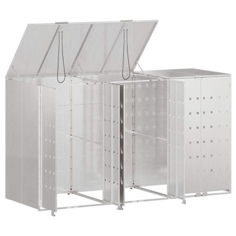 Przechowalnia na 3 kosze na odpady 340 x 77.5 x 115.5 cm