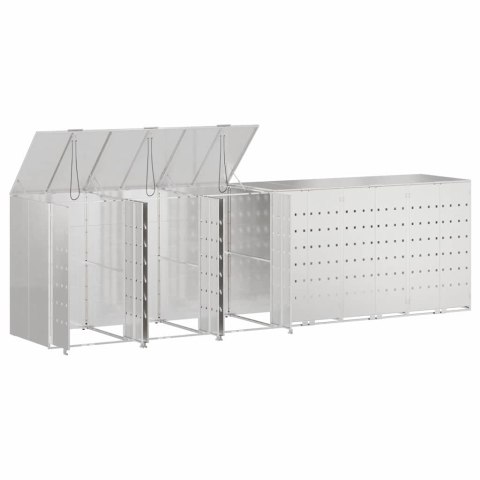 Przechowalnia na 3 kosze na odpady 340 x 77.5 x 115.5 cm