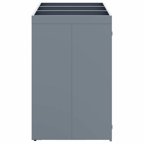 Przechowalnia na 3 kosze na odpady Jasnoszary