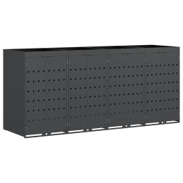 Przechowalnia na 4 kosze na odpady Antracyt