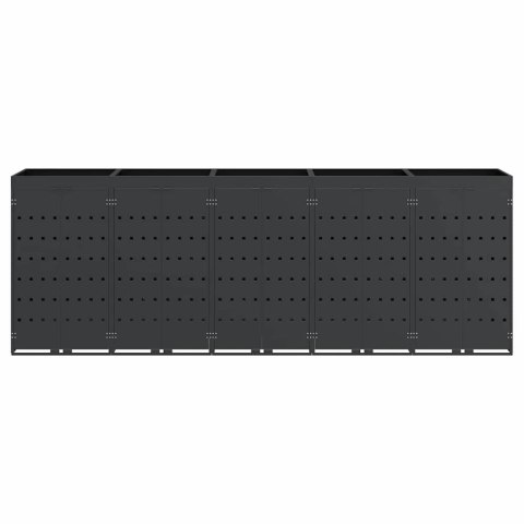 Przechowalnia na 5 koszy na odpady Antracyt