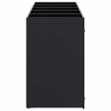 Przechowalnia na 5 koszy na odpady Czarny 340 x 77,5 x 121,5 cm