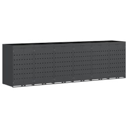 Przechowalnia na 6 koszy na odpady Antracyt