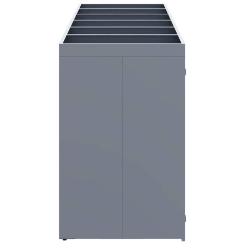 Przechowalnia na 6 koszy na odpady Jasnoszary