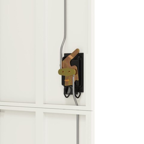 Szafa na dokumenty, biała, 90x40x180 cm, stalowa