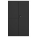Szafa na dokumenty, czarna, 105x40x180 cm, stalowa
