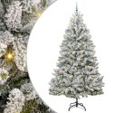Sztuczna choinka Zielony i Biały 270 cm PVC i Metal