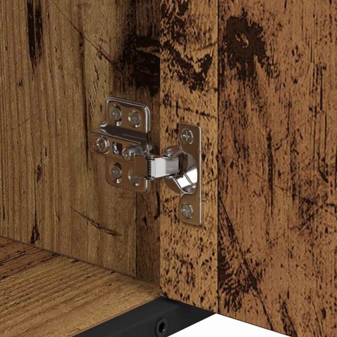 Zestaw mebli łazienkowych z szufladą z półką 4 pcs Stare drewno