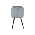 ZESTAW CIEMNO SZARYCH KRZESEŁ Z WELURU 4 SZTUKI SOLIDNE NOWOCZESNE