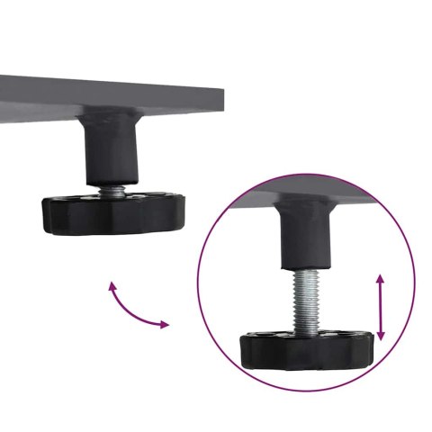 Podstawa do parasola ciemno szary 100 x 100 x 4 cm Stal