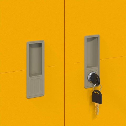 Szafka do przechowywania 2 pcs Musztardowy Żółty