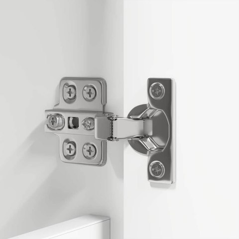 Zestaw mebli łazienkowych 4 pcs Biały Materiał drewnopochodny