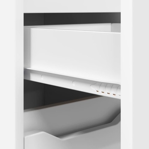 Zestaw mebli łazienkowych 4 pcs Biały Materiał drewnopochodny