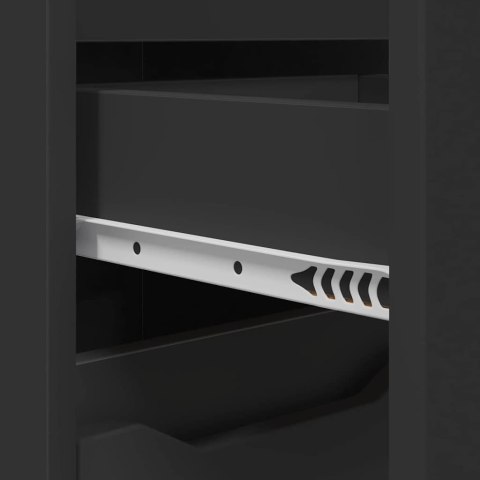 Zestaw mebli łazienkowych 4 pcs Czarny Materiał drewnopochodny