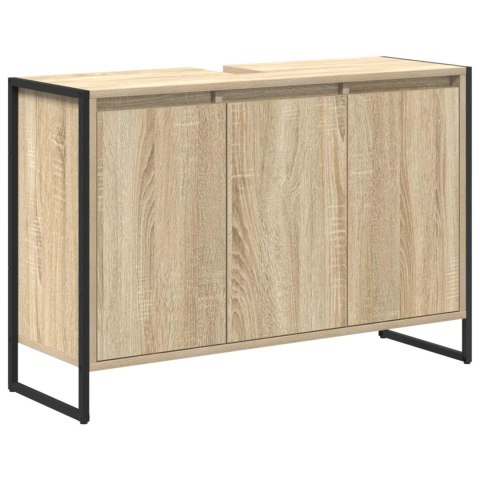 Zestaw mebli łazienkowych Dąb Sonoma Materiał drewnopochodny