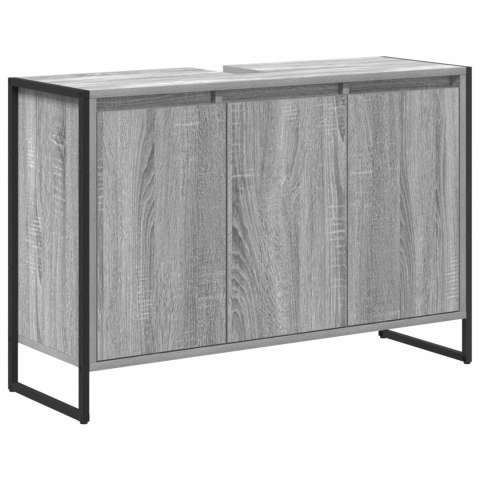 Zestaw mebli łazienkowych Szary Sonoma Materiał drewnopochodny