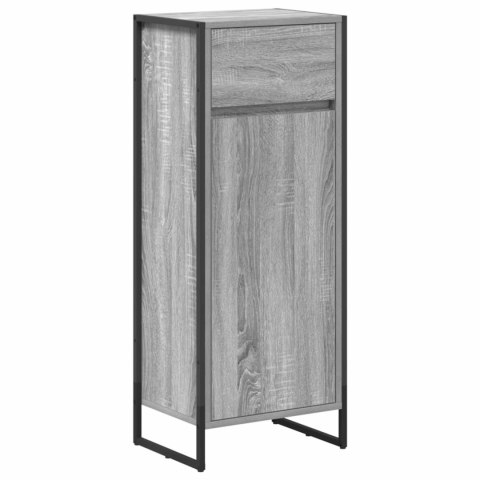 Zestaw mebli łazienkowych Szary Sonoma Materiał drewnopochodny