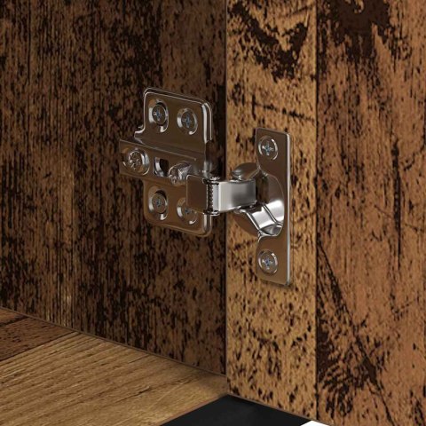 Zestaw mebli łazienkowych z półką z drzwiami 3 pcs Stare drewno