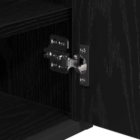 Zestaw mebli łazienkowych z szufladą z półką 4 pcs Czarny Dąb