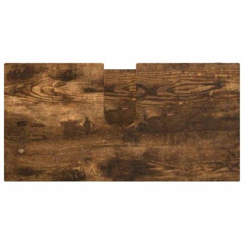 Zestaw mebli łazienkowych z szufladą z półką 4 pcs Dąb wędzony