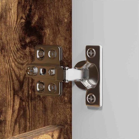 Zestaw mebli łazienkowych z szufladą z półką 4 pcs Dąb wędzony