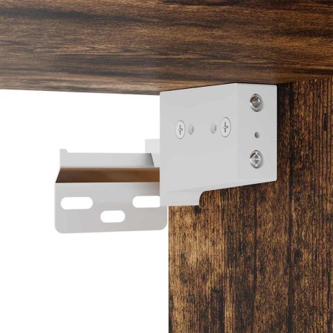 Zestaw mebli łazienkowych z szufladą z półką 4 pcs Dąb wędzony