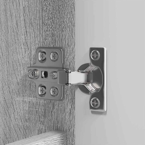 Zestaw mebli łazienkowych z szufladą z półką 4 pcs Szary Sonoma