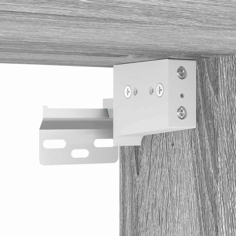 Zestaw mebli łazienkowych z szufladą z półką 4 pcs Szary Sonoma