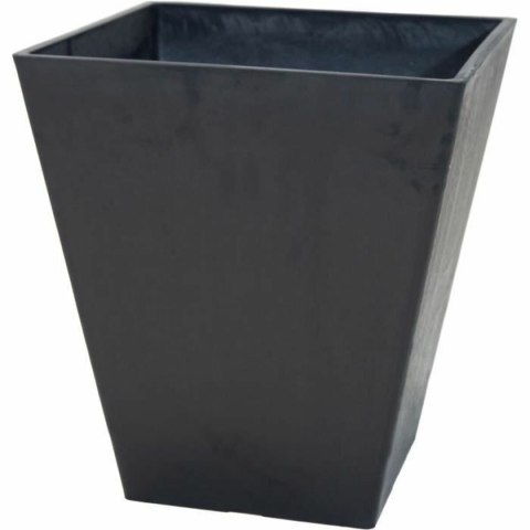 Doniczka Mega Collections Ecostone Square Czarny noir Plastikowy recyklingu 42 x 46 x 42 cm 43 x 43 x 74 cm 41 x 45 cm