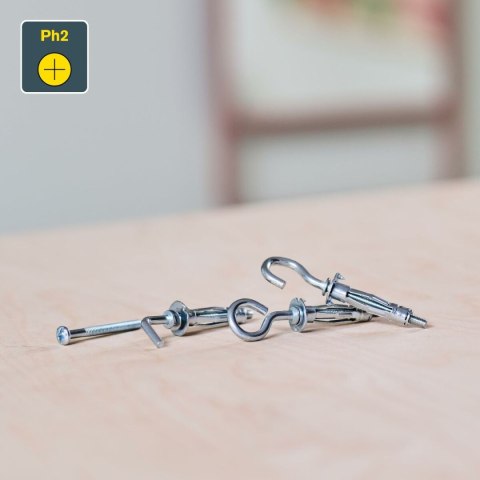 Wtyki i wkręty Rapid Rapid - 5001557 6 x 4 x 18 cm Metal Ekspansja 12 Sztuk