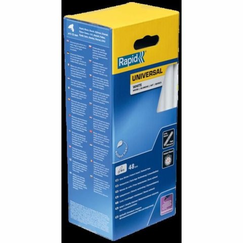 Kleje termotopliwe Rapid Rapid Biały Ø 12 mm 48 Części