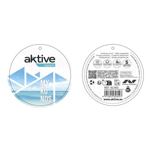 Składanego Krzesła Aktive Mykonos 47 x 108 x 66 cm (4 Sztuk)