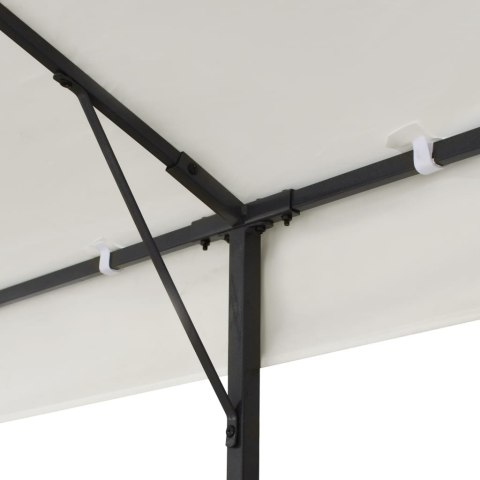 Altana z podwójnym dachem, biała, 6x3 m, stalowa