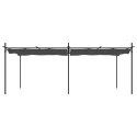 Pergola ze zwijanym dachem, antracytowa, 589x292x230 cm