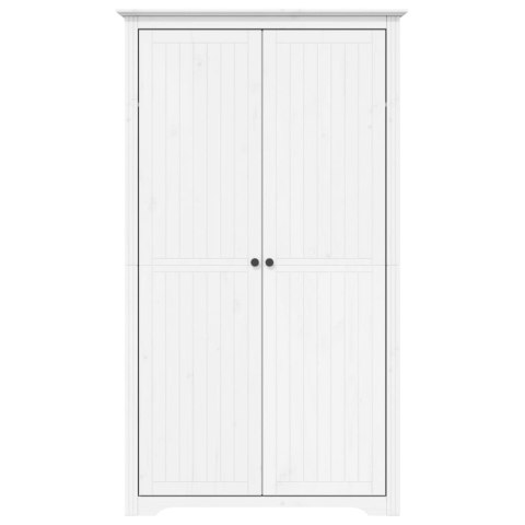 Szafa BODO, biała, 99x53,5x173 cm, lite drewno sosnowe