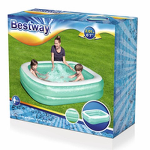 Bestway Basen dmuchany 2 komory prostokątny 201x150x51 cm +6 lat Ogród 54005