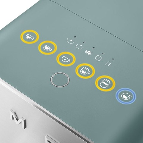 Superautomatyczny ekspres do kawy Smeg BCC13EGMEU Kolor Zielony 1350 W 19 bar 1,4 L