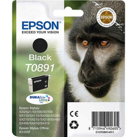 Oryginalny Wkład Atramentowy Epson T0891 Czarny