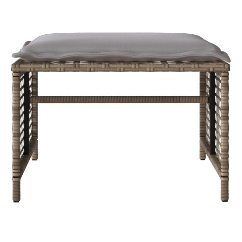 4-cz. zestaw wypoczynkowy do ogrodu, z poduszkami, beżowy