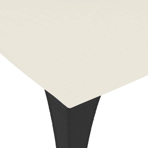 Altana ogrodowa z podwójnym dachem, kremowa, 3,98x2,98 m