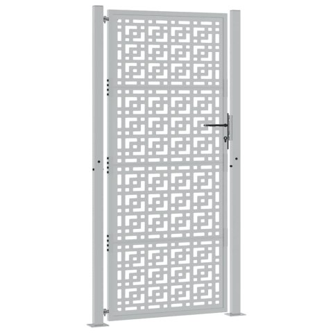 Brama ogrodowa 100x200 cm Stal nierdzewna Krzyż wzór