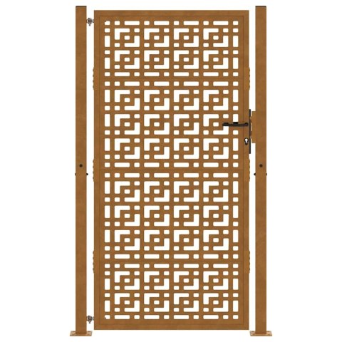 Brama ogrodowa 100x200 cm Stal nierdzewna Krzyż wzór